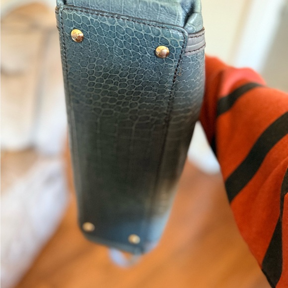 MCM Two-Tone Gray Satchel - Picture 6 of 8